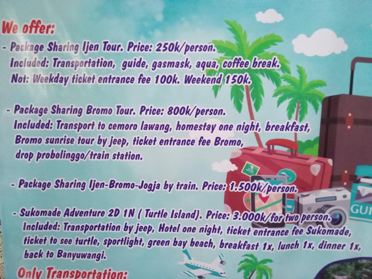 Dannu'S Homestay Ijen And Bromo Tour Banyuwangi  Exterior photo